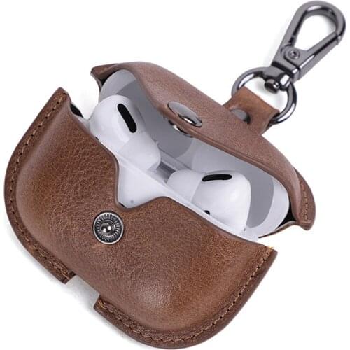 Headphone Charging Case Cover Leather Case Compatible with Pro Charging Case Protective Shockproof Scratch Resistance