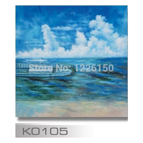 10*20ft muslin Backdrop K0105,100% Hand Painted photo scenic sea background backdrop , Photography backgrounds for photo studio