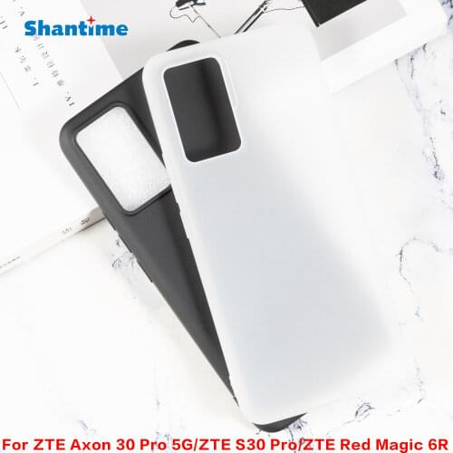 For ZTE Axon 30 Pro 5G Gel Pudding Silicone Phone Protective Back Shell For ZTE S30 Pro ZTE Red Magic 6R Soft TPU Case