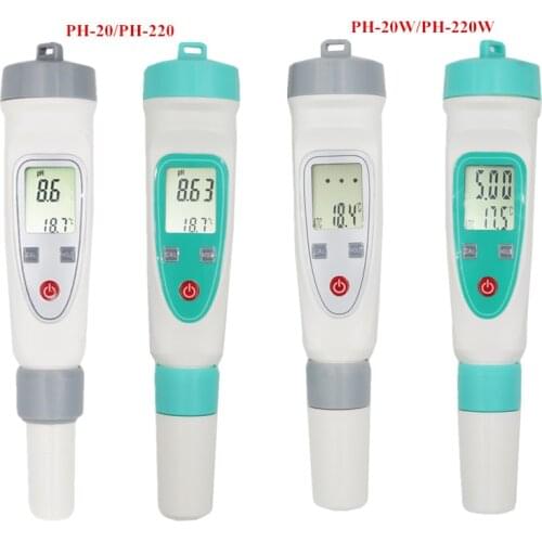 Protable LCD Digital PH Meter Pen of Tester accuracy 0.1/0.01 Aquarium Pool Water Tester Built-in/External connect Electrode 40