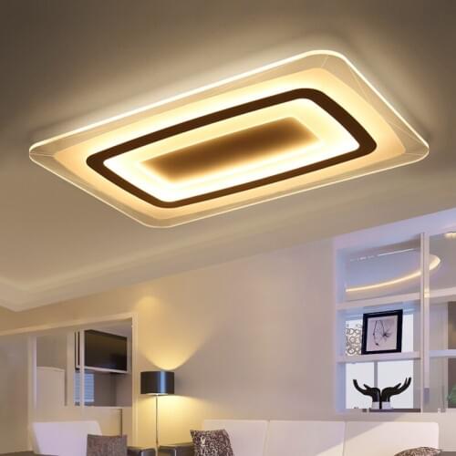 Rectangular & Square Acrylic LED Ceiling Lights Living room bedroom study restaurant aisle ceiling lamps Lighting fixture