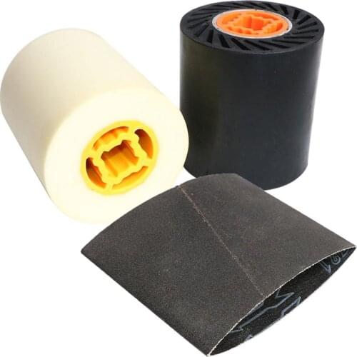 90mm*100mm Rubber Polishing Drum Wheel Sanding Sleeves Sanding Belt For Wire Drawing Polisher Machine