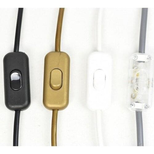 Hand Push Switch Inline On/off Table Desk Lamp Cord Cable Toggle Rocker Switches Control For Led Lighting Bedside Switch Rocker