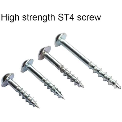 100pcs High Strength Oblique Hole Self Tapping Screws for Pocket Hole Jig System Woodworking Tools