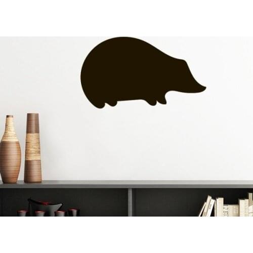 Black Hedgehog Animal Portrayal Silhouette Removable Wall Sticker Art Decals Mural DIY Wallpaper for Room Decal