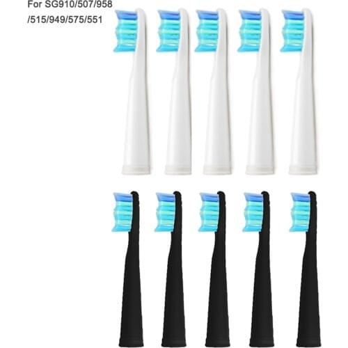 10pcs Electric Replacement Brush Heads Sonic Toothbrush Hygiene Care 899 Set heads for Seago SG910 SG507 SG958 SG515 SG949 SG575