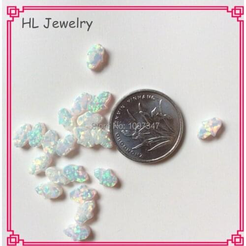 Special Opal Sign 100PCS/Lot 5*7MM OP17 Fire White Opal Hamsa Hand