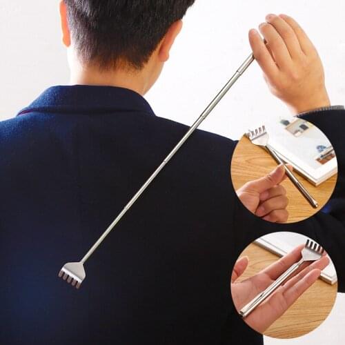 Extendable Back Scratcher Stainless Steel Telescopic Anti Itch Claw Massager Extender Promotion Price