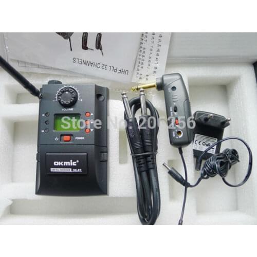 High Quality Guitar UHF Wireless System OKMIC OK-6T DPL L digital frequency 16 selectable channels 830MHz-842MHz Free Shipping