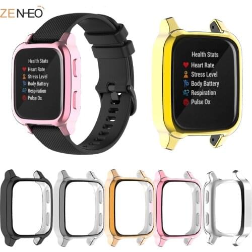 Protection Case For Garmin Venu SQ Smart Watch TPU Soft Cover Full Screen Protector Shell For Garmin Venu Sq Music Case