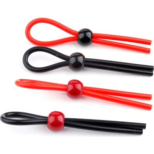 1pc Adjustable Penis Ring Rope Sex Toys for Adults Men Silicone Ejaculation Delay Cock Scrotum Ring Male Lasting Cockring
