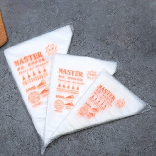 100Pcs/bag Disposable Piping Bag Icing Nozzle Fondant Cake Decorating Pastry icing nozzles Small Large Size Cake Tools