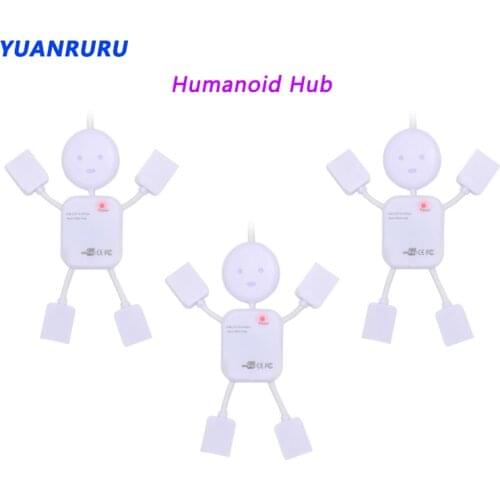 2.0 USB Hub USB 2.0 Hub Multi USB Splitter 4 Port Multiple USB Expander Humanoid 2.0 USB Hub USB Adapter for PC Accessories