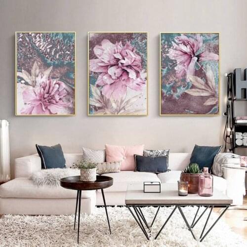 Abstract Painting Nordic Poster Wall Art Flowers Posters and Prints Decorative Pictures for Living Room Decoration Home