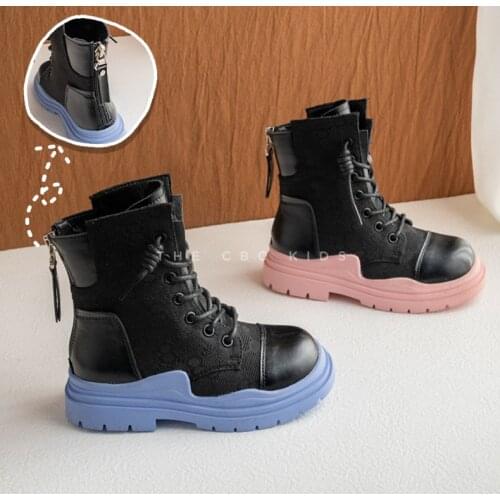 Boys Girls Chelsea Boots Kids Martin Boots Children Zipper Stretch Ankle Boots Fashion Tide Toddler Boot Kids Boots Winter SW401