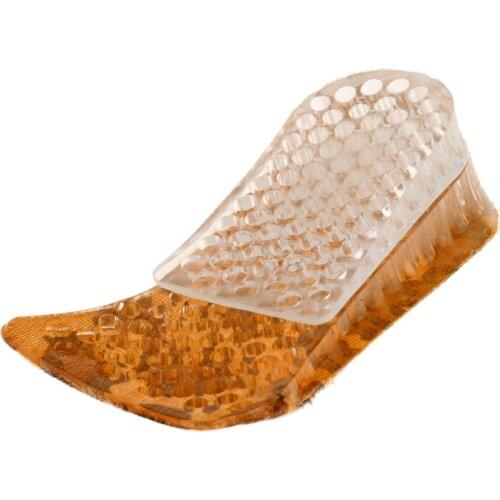 Silicon Gel 2-Layer Height Increase Shoes Pads Insert Insoles Heel Up Lift 4cm