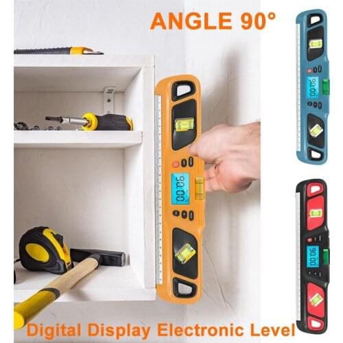LCD Digital Protractor, Electronic Inclinometer Magnetic Spirit Level Angle Finder Mini Backlight Decoration Balance Ruler