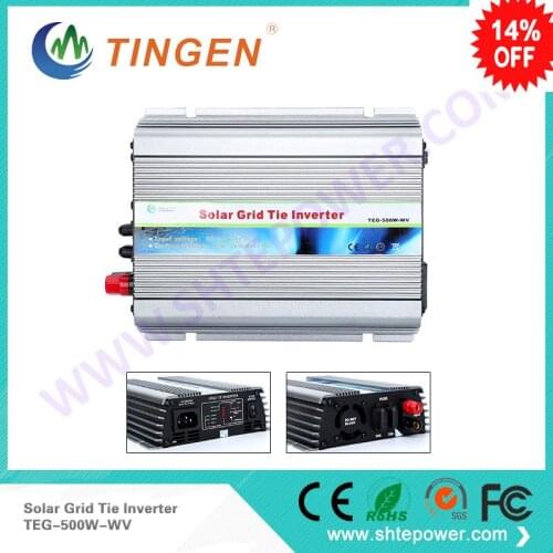 DC22-60v input to 100v 110v 120v 220v 230v 240v output use grid tie on inverters micro 500w