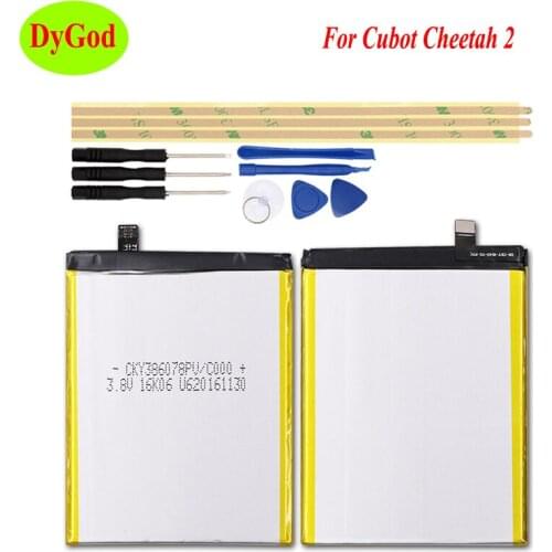 DyGod 3000mAh For Cubot Cheetah 2 Battery Replacement For Cubot Cheetah 2 Batteries Bateria Smart Phone with Tools Set