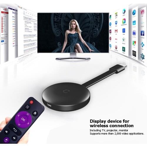 G12 TV Stick For Chromecast 4K HD HDMI-compatible Media Player 5G/2.4G WiFi Screen Mirroring Receiver 1080P TV For Google Home
