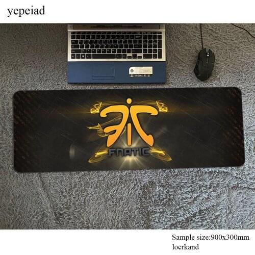 Fnatic mouse pad gamer 900x300x3mm notbook mouse mat locrkand gaming mousepad large hot sales pad mouse PC desk padmouse mats