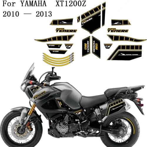 XT 1200 Z WORLD CROSSER Kit Trunk Luggage Cases Tank Pad Protector Stickers For YAMAHA SUPER TENERE XT1200Z 2010 2011 2012 2013