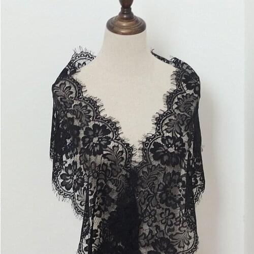 3 Meters Eyelash Black& White Lace Cotton Embroidered Mesh Lace Decoration Crafts Sewing Lace For Dress Making Decoration