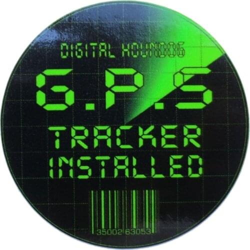 LLY-1213 Creativity Stickers GPS TRACKER SECURITY Modeling Decal PVC Auto Accessories Decoration High Quality Waterproof Decals