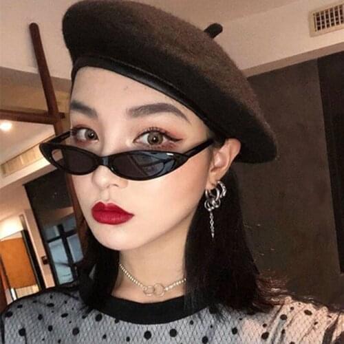 Small Cat Eye Sunglasses Women 2018 Brand Designer Retro Cool Cateyes Glasses Female Small Size Frame Oval Eyewear UV400
