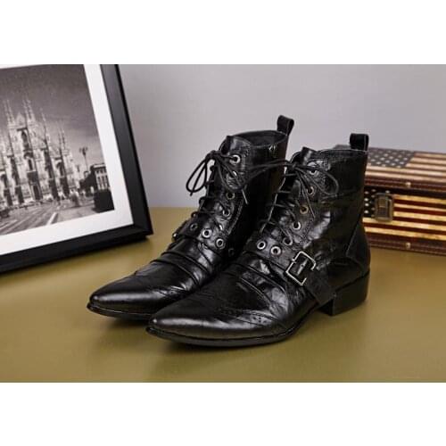 Men Boots Leather Men Shoes Handmade Ankle Boots Superstar Boots Classic Outdoor Winter Shoes Brand Muslim Boot