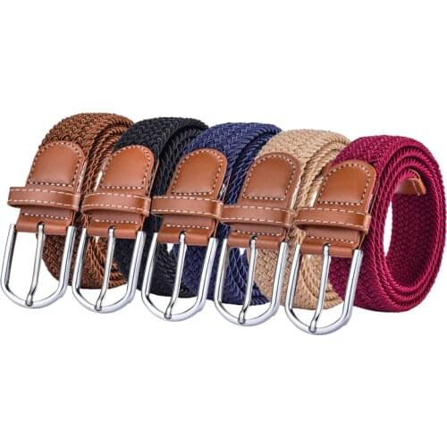High Fashion Mens Belts Luxury Casual Braided Belt For Men With Pin Buckle Designer Belts Men High Quality Free Shipping