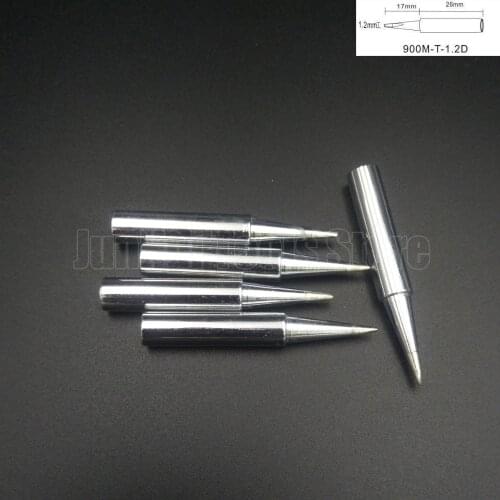 5pcs 900M-T-1.2D Soldering iron tip for Hakko Saike aoyue yihua cxg 936D 936 852d+ 909D 900M-T-1.2D solder iron repairing