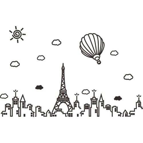 Nordic Tower Acrylic 3D Stereo Wall Sticker Home Decor Decals Living Room DIY Wall Sticker Bedroom Stickers Hot Sale Wallpaper