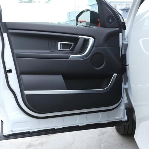 New For Land Rover Discovery Sport 2015 2016 ABS Chrome Interior Door Decorative Strip Trim Sticker Accessories Car Styling 4pcs