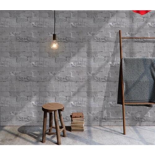 Wallpapers 3D Retro Simulated Brick Wall Decor Home Improvement Living room Bedroom Restaurant Wall Coving Wall Stickers
