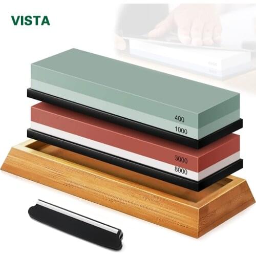 Professional Knife Sharpener Whetstone Sharpening Stones grinding stone water stone kitchen Tool 2-IN-1 240 600 1000 3000 grit