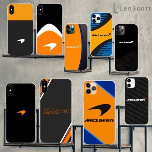 Luxury car logo McLarens Phone Case For iphone 12 5 5s 5c se 6 6s 7 8 plus x xs xr 11 pro max mini