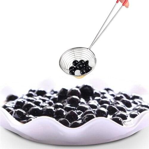 Stainless Steel Mesh Cocktail Strainer Colander Sifter Sieve Bar Handle Spoon