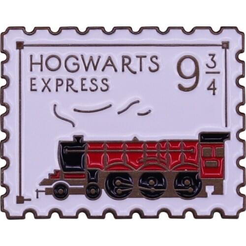 PF201 Dongmanli Ticket Commemorative Stamp Enamel Pins Badge Brooch Backpack Bag Collar Lapel Decoration Jewelry Gifts