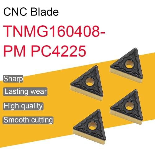 10PCS High Quality Original TNMG160408-PM PC4225 Inserts TNMG 160408 Blade CNC Lathe Turning Tool Cutting Machine