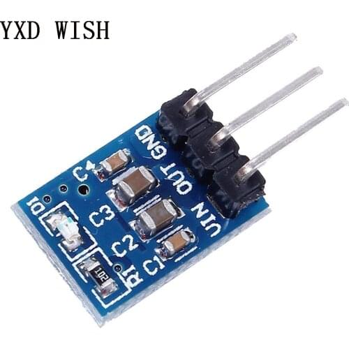5pcs 5V To 3.3V DC-DC Step Down Power Supply Buck Module AMS1117 800MA Adjustable Boost Board AMS1117-3.3 Voltage Regulator