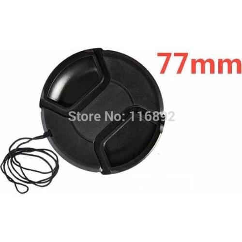 77mm center pinch Snap-on cap cover for 77mm camera Lens