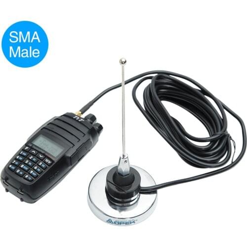 ABBREE OPEK NC-450MU NMO UHF SMA-Male Magnetic Antenna for Yaesu VX-6R TYT TH-UV8000D MD-380 Wouxun KG-UV8D Walkie Talkie