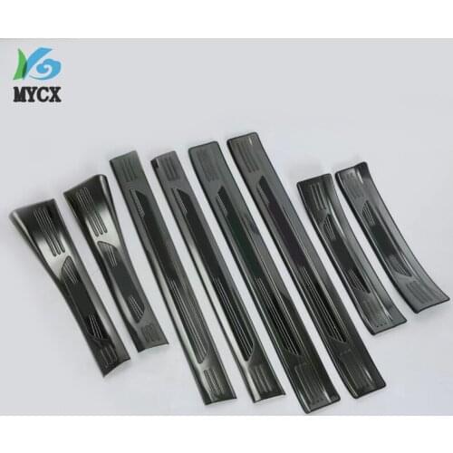 Car styling Accessories 8PCS 304 Stainless Steel Door Sill Plate Welcome Pedal fit For Honda CR-V CRV 2017 2018 2019