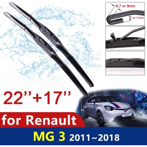 Car Wiper Blades for MG 3 2011 2012 2013 2014 2015 2016 2017 2018 Front Windscreen Wipers Car Accessories Stickers for MG3 Goods