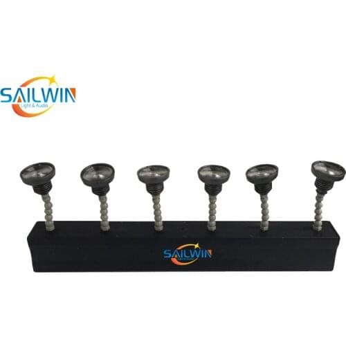 6 Heads Bullet 60W DMX512 Warmwhite Battery Powered Wireless LED Pinspot Light With IR Remote Control Magnetic For Wedding