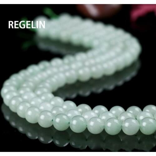 REGELIN 15''/strand 6/8/10mm Natural Green Aventurine Stone Beads Loose Spacer Beads For Jewelry Making DIY Bracelet Necklace