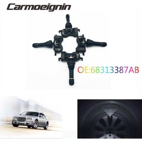 4 piece TPMS Tire Air Pressure Sensors 68313387AA 68313387AB For 2017-2022 Chrysler Dodge Durango Jeep Grand Cherokee