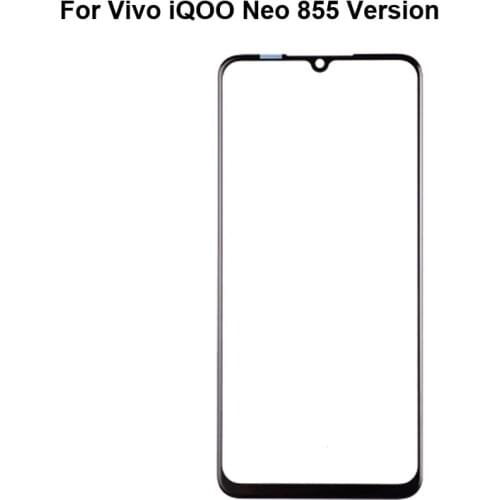 For Vivo iQOO Neo 855 Version Front Outer Glass Lens Repair Touch Screen Outer Glass without Flex cable For Vivo iQ OO Neo
