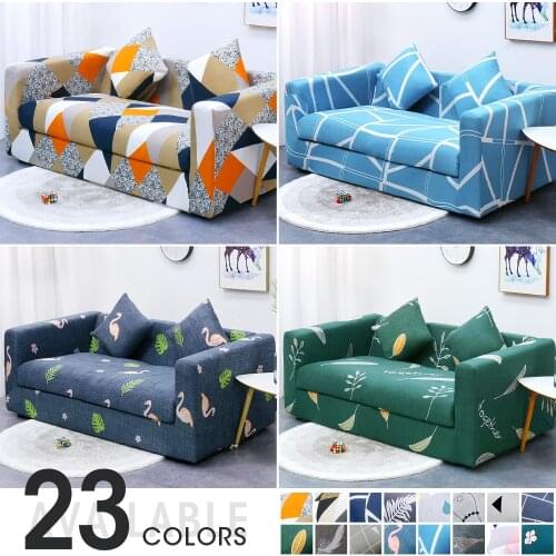 Elastic Geometric Sofa Covers for Living Room Stretch Corner Couch Case for Loveseat Chair L-Shape Sofa Slipcover Anti-Dust